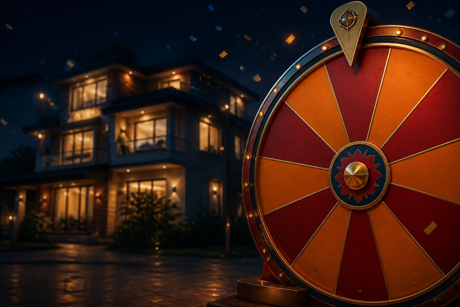 Griha Pravesh spin wheel campaign imagery
